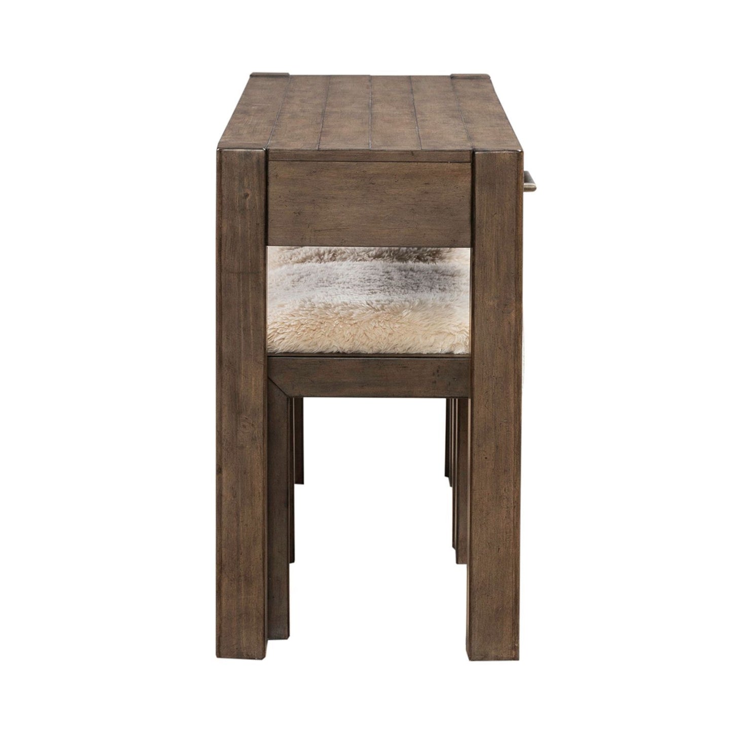 Broadmore - 3 Piece Table Set (1 Console Table 2 Console Stools) - Brown - Hornell Furniture Outlet