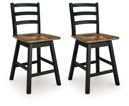 Wildenauer - Swivel Stool (Set of 2) - Hornell Furniture Outlet
