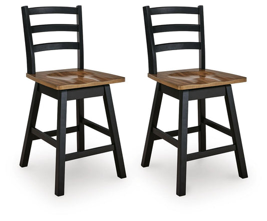 Wildenauer - Swivel Stool (Set of 2) - Hornell Furniture Outlet