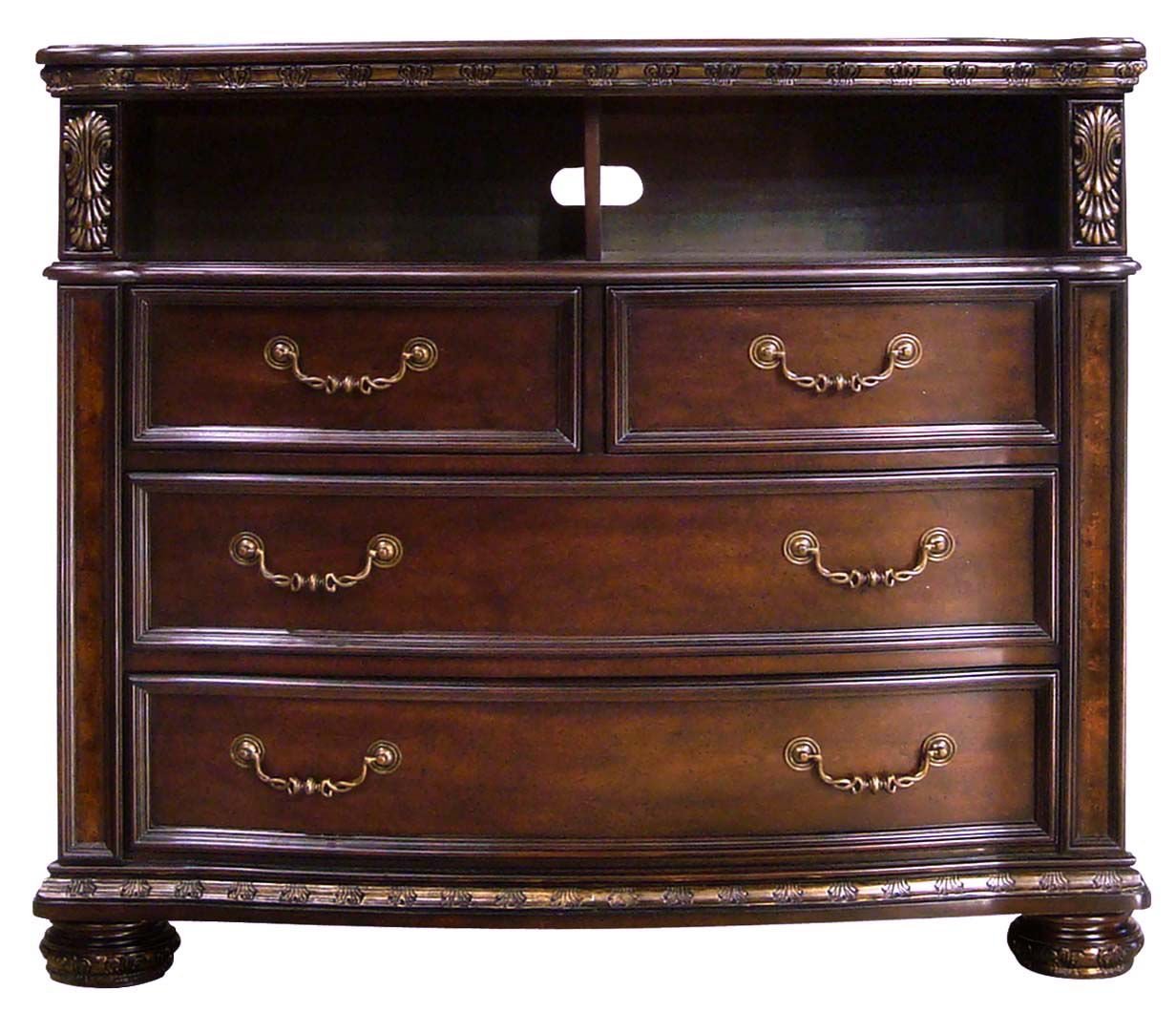 Monte Carlo - Media Chest - Dark Brown - Hornell Furniture Outlet