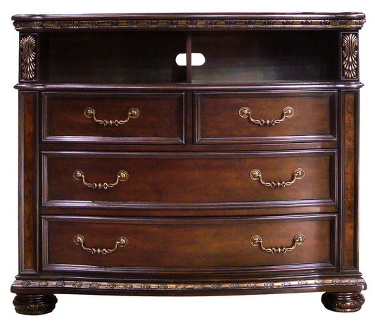 Monte Carlo - Media Chest - Dark Brown - Hornell Furniture Outlet