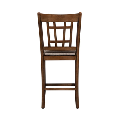 Santa Rosa - Lattice Back Counter Chair - Light Brown - Hornell Furniture Outlet