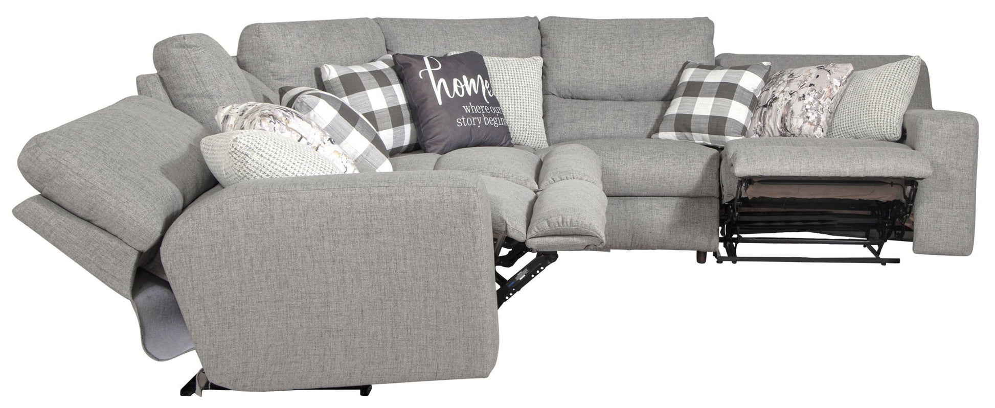 Rockport - Reclining Sectional - Hornell Furniture Outlet