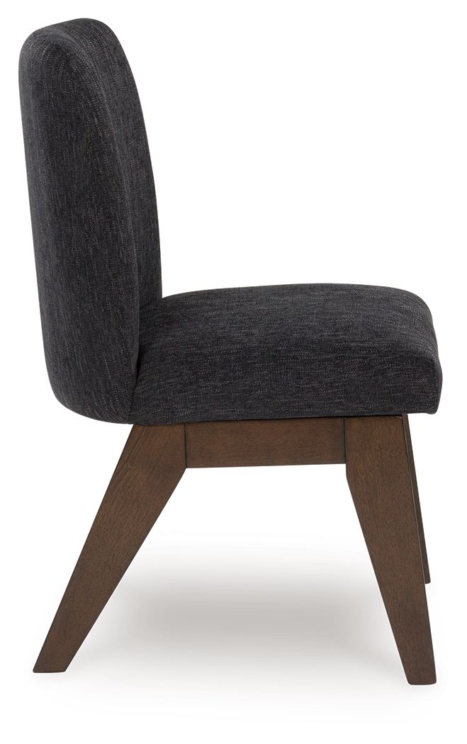 Dilenno - Dark Brown - Dining Upholstered Side Chair (Set of 2) - Hornell Furniture Outlet