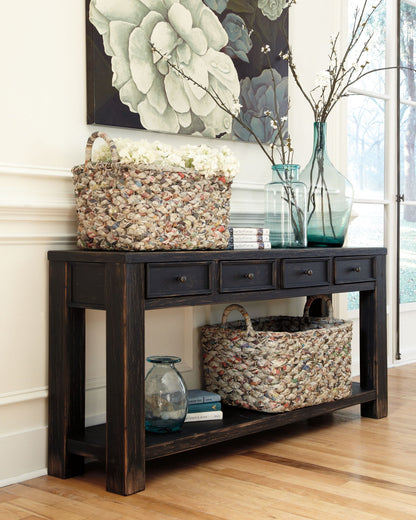 Gavelston - Sofa Table - Black - Hornell Furniture Outlet