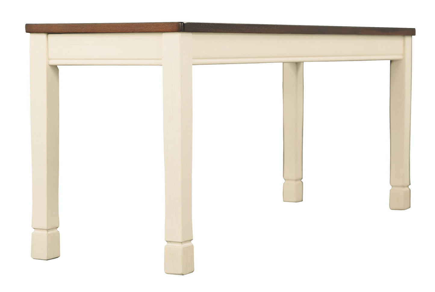 Whitesburg - Brown / Cottage White - Large Dining Room Bench - Hornell Furniture Outlet