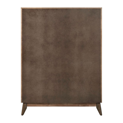 Century Modern - 5 Drawer Chest - Walnut - Hornell Furniture Outlet