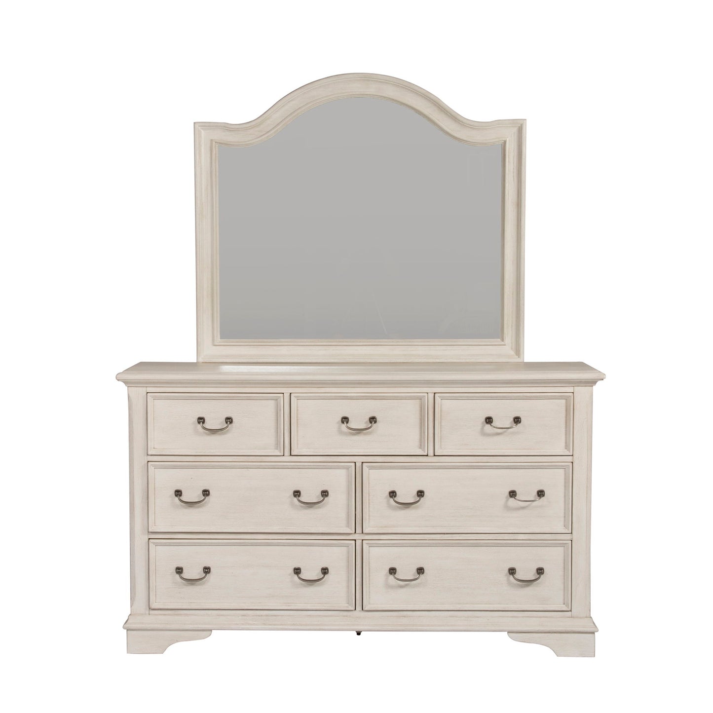 Bayside - 7 Drawer Dresser - White - Hornell Furniture Outlet