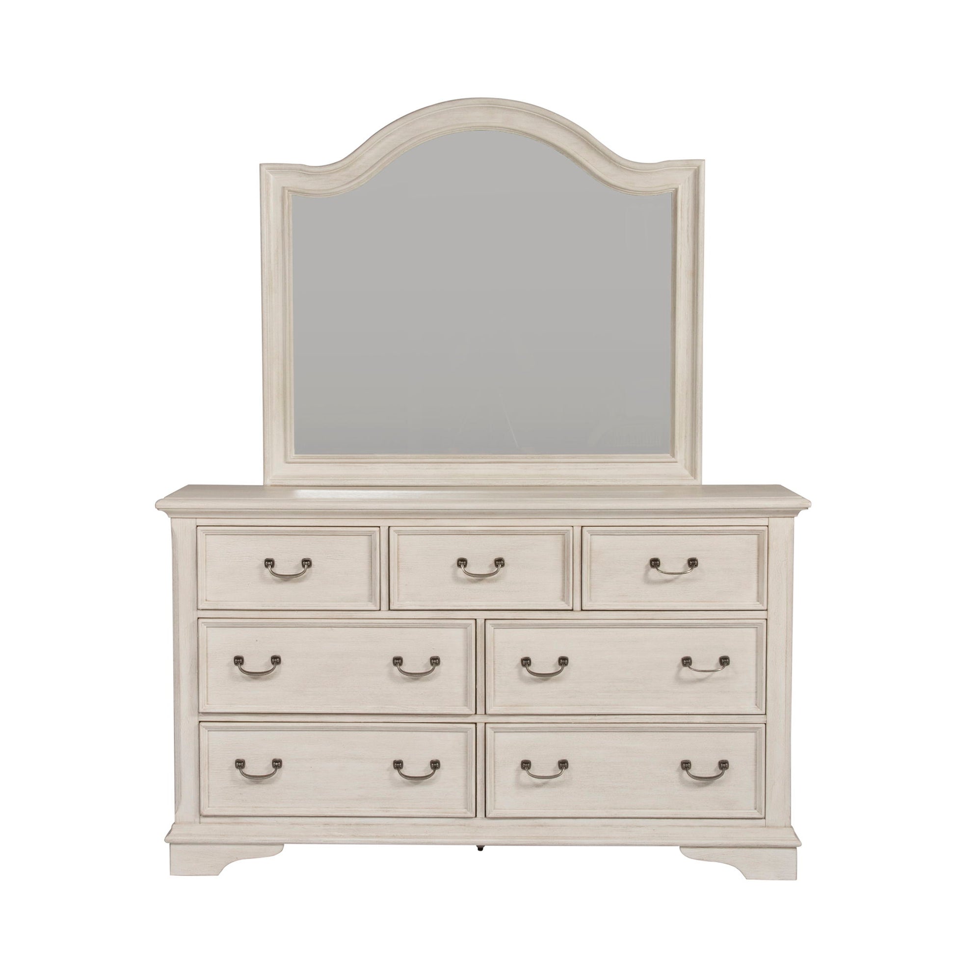 Bayside - 7 Drawer Dresser - White - Hornell Furniture Outlet