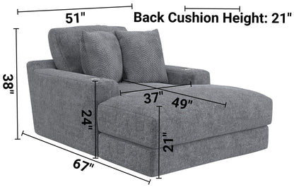 Cozy - Chaise With USB - Hornell Furniture Outlet