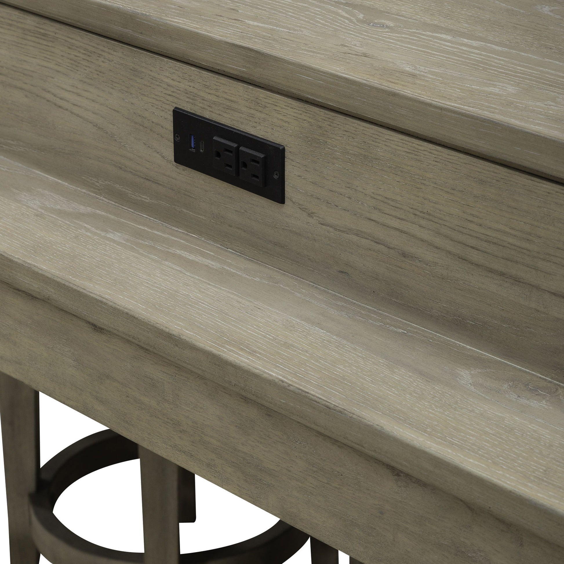 Brentwood - Console Bar Table - Sandstone - Hornell Furniture Outlet