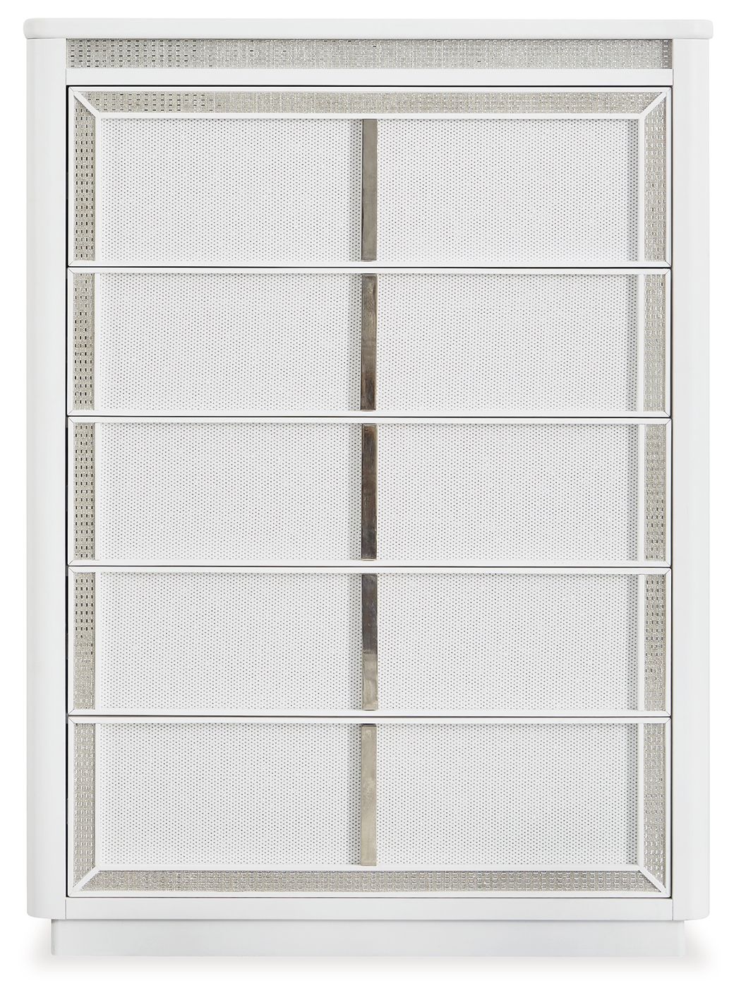 Chalanna - White - Five Drawer Chest - Hornell Furniture Outlet