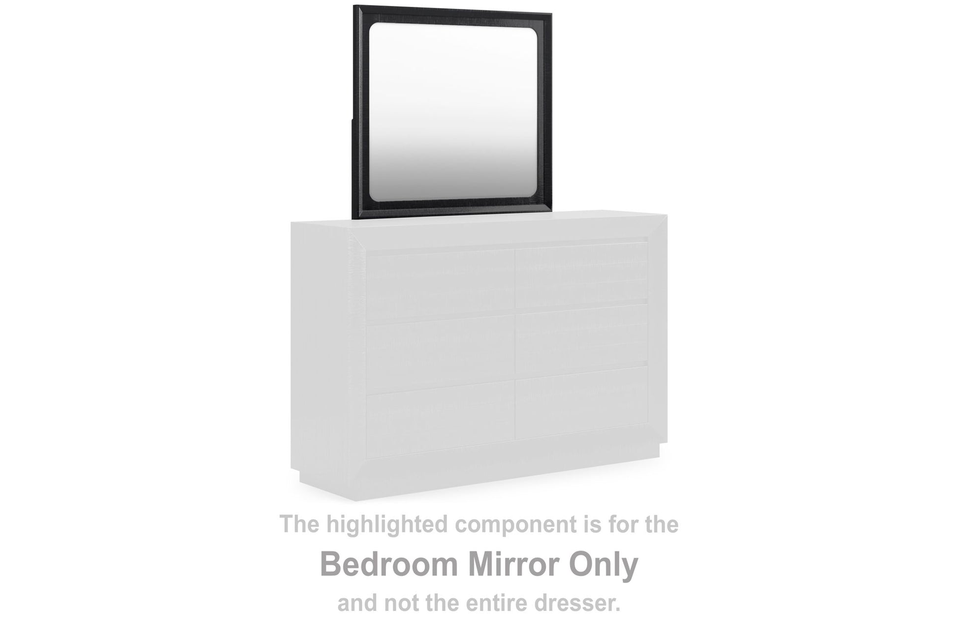 Londer - Black - Bedroom Mirror - Hornell Furniture Outlet