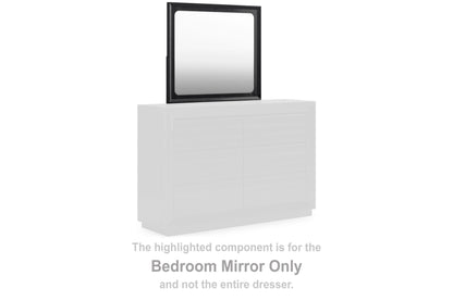 Londer - Black - Bedroom Mirror - Hornell Furniture Outlet