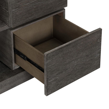 Piedmont - 84'' TV Console - Charcoal / Ash - Hornell Furniture Outlet