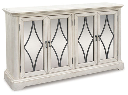 Arlendyne - Antique White - 11 Pc. - Dining Table, 8 Side Chairs, Server - Hornell Furniture Outlet