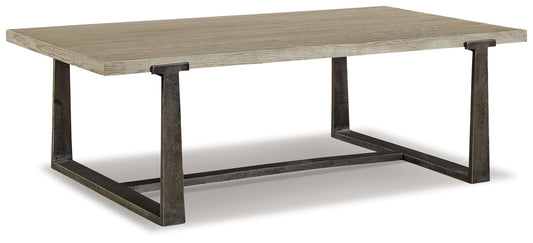 Dalenville - Rectangular Cocktail Table - Gray - Hornell Furniture Outlet