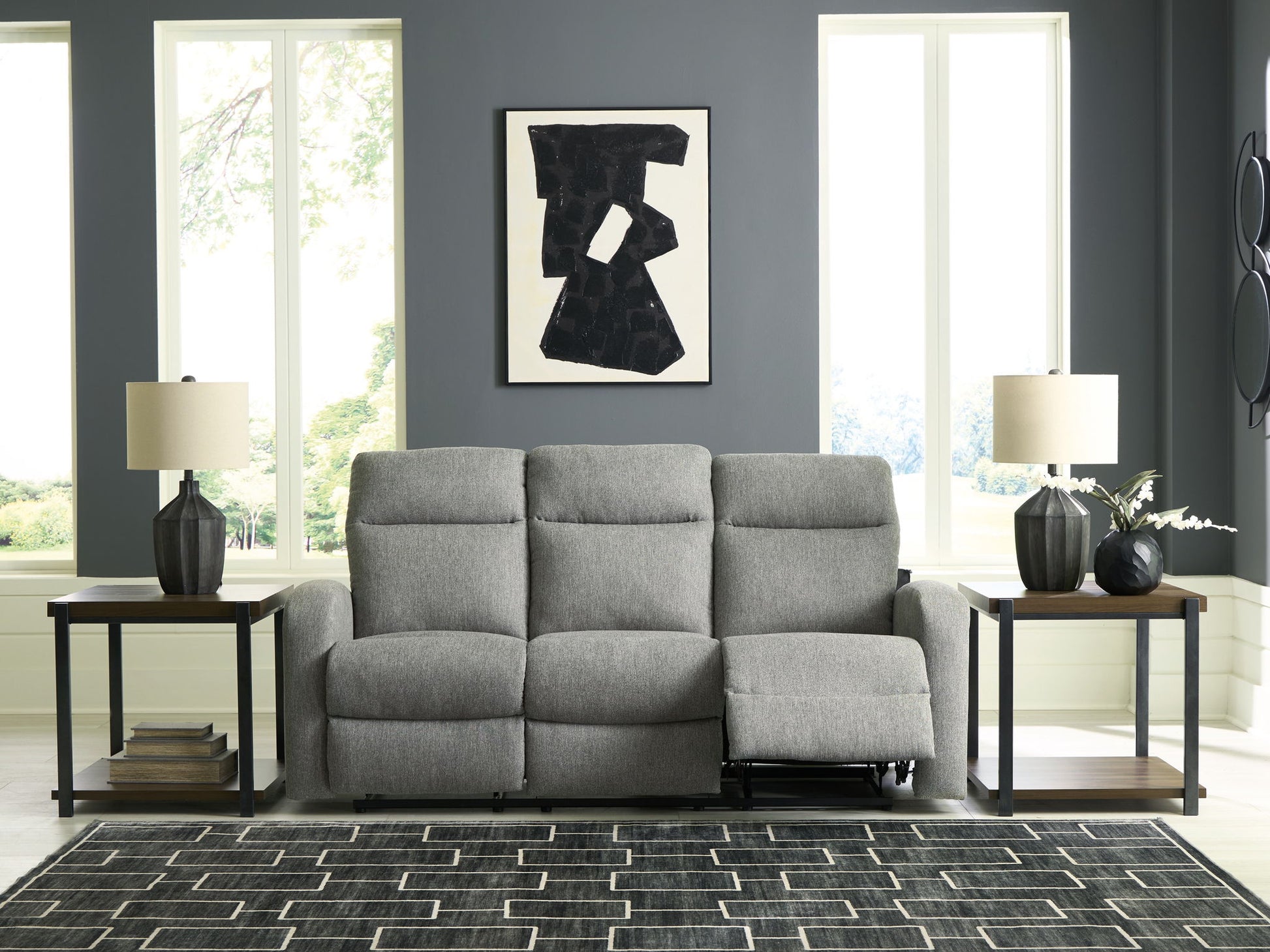 Gauntlet - Sterling - Reclining Sofa - Hornell Furniture Outlet