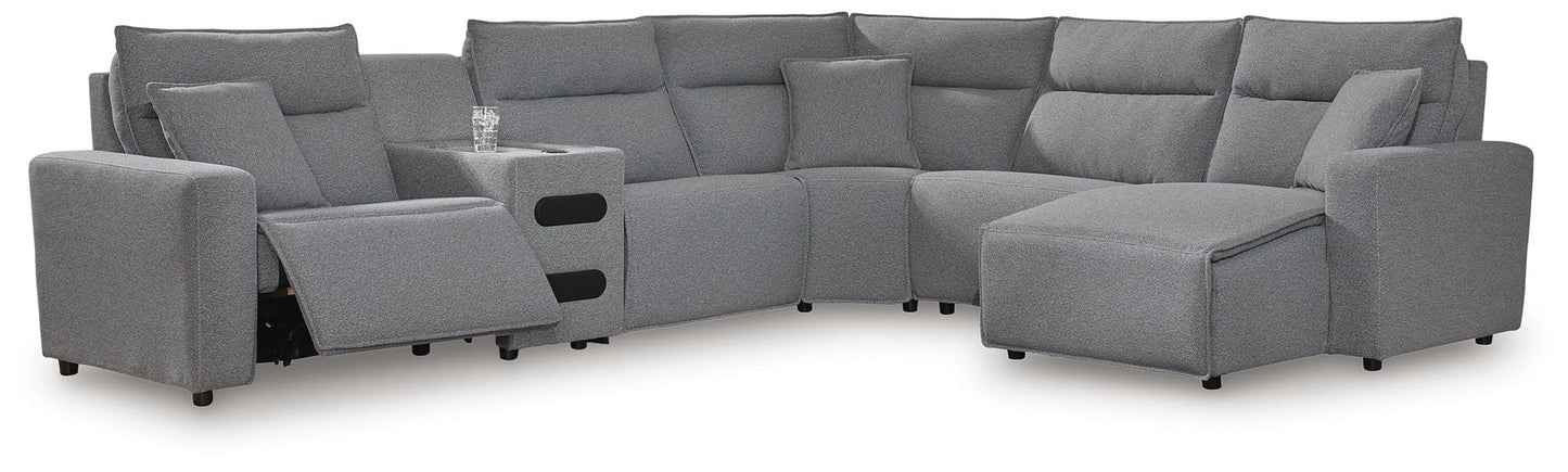Modmax II - Reclining Sectional - Salt And Pepper - Hornell Furniture Outlet