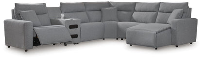 Modmax II - Reclining Sectional - Salt And Pepper - Hornell Furniture Outlet
