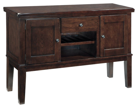 Haddigan - Dark Brown - Dining Room Server - Hornell Furniture Outlet