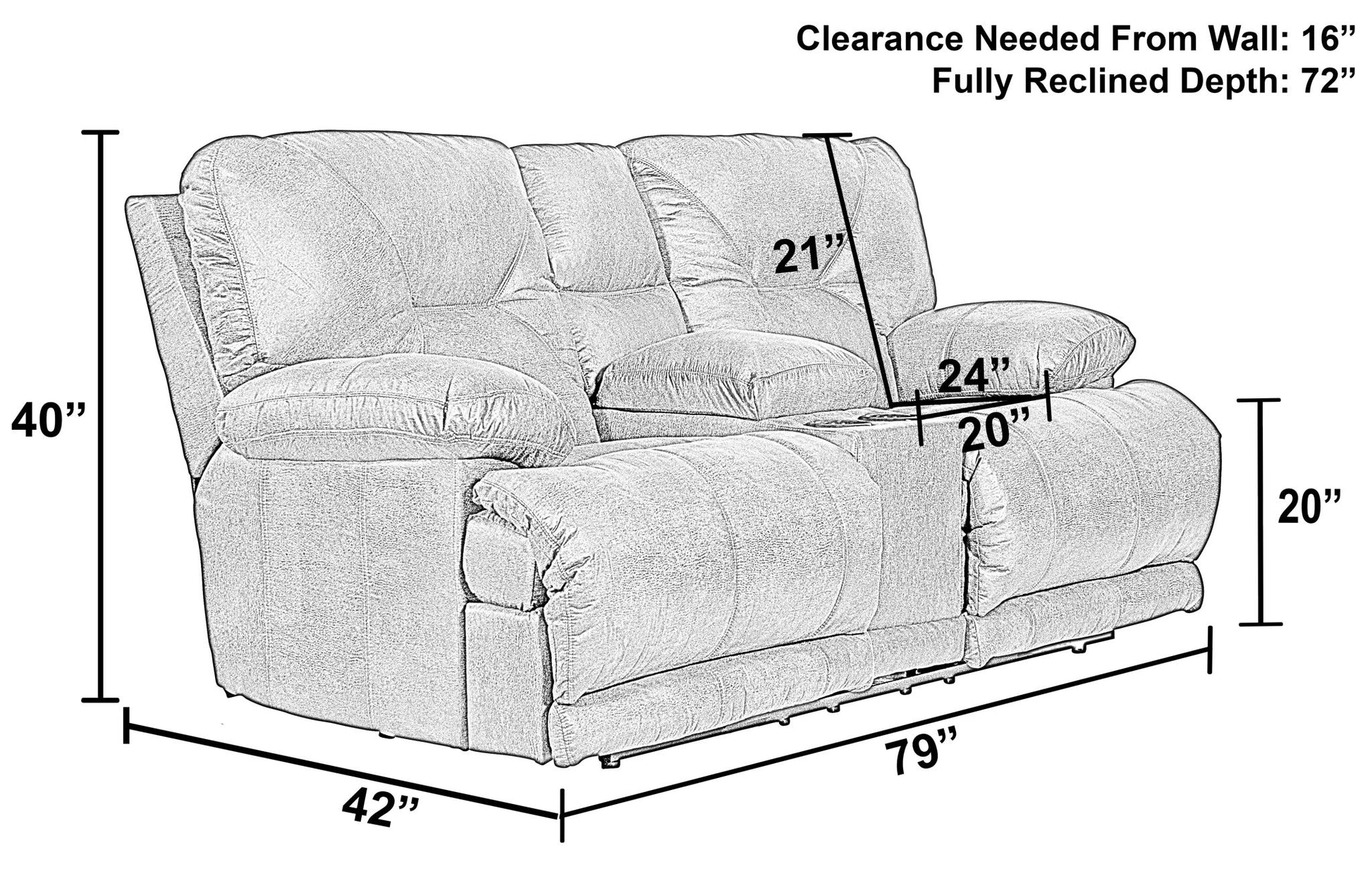 Voyager - Lay Flat Console Reclining Loveseat - Hornell Furniture Outlet