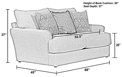 Howell - Loveseat - Hornell Furniture Outlet