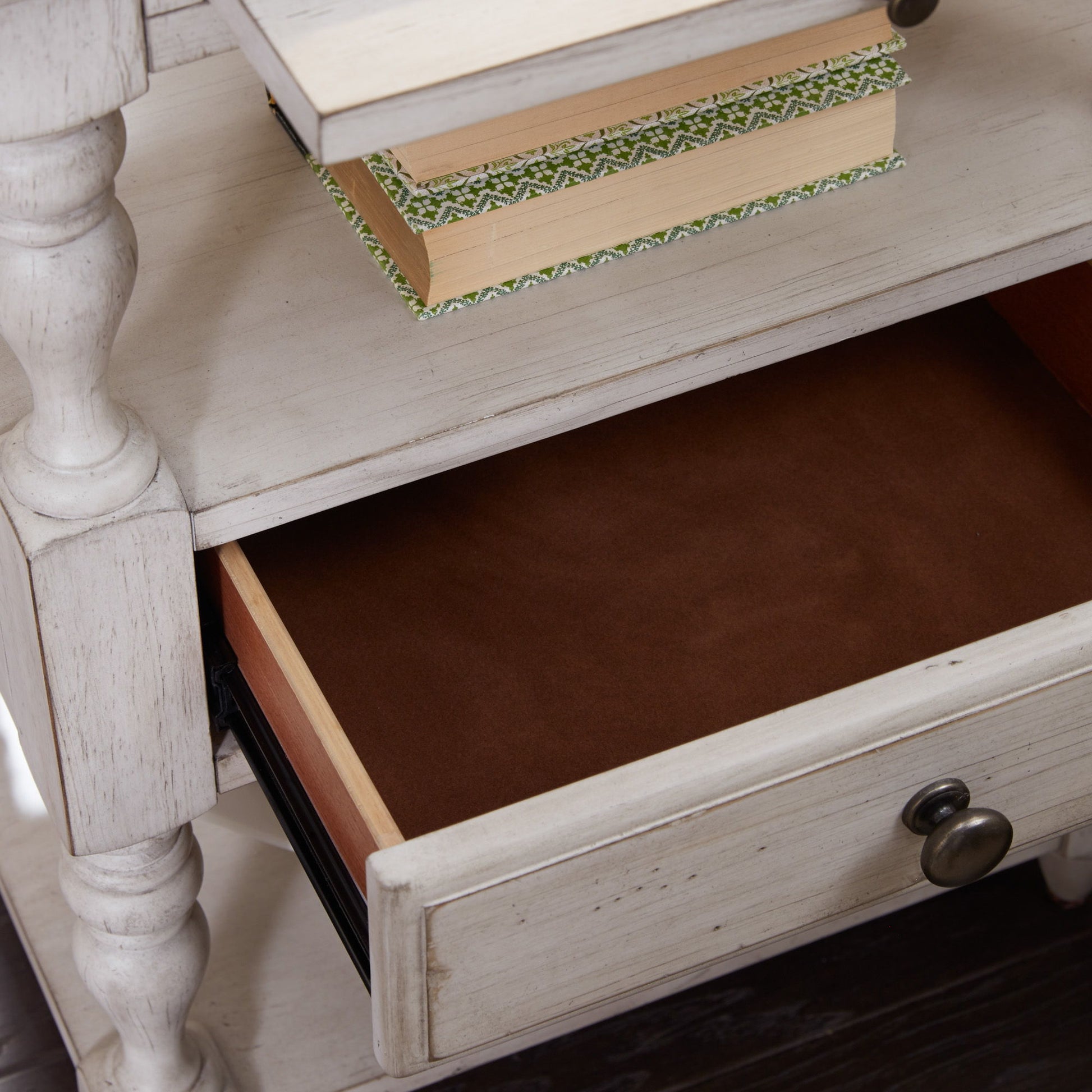 Farmhouse Reimagined - 1 Drawer Nightstand - White - Hornell Furniture Outlet