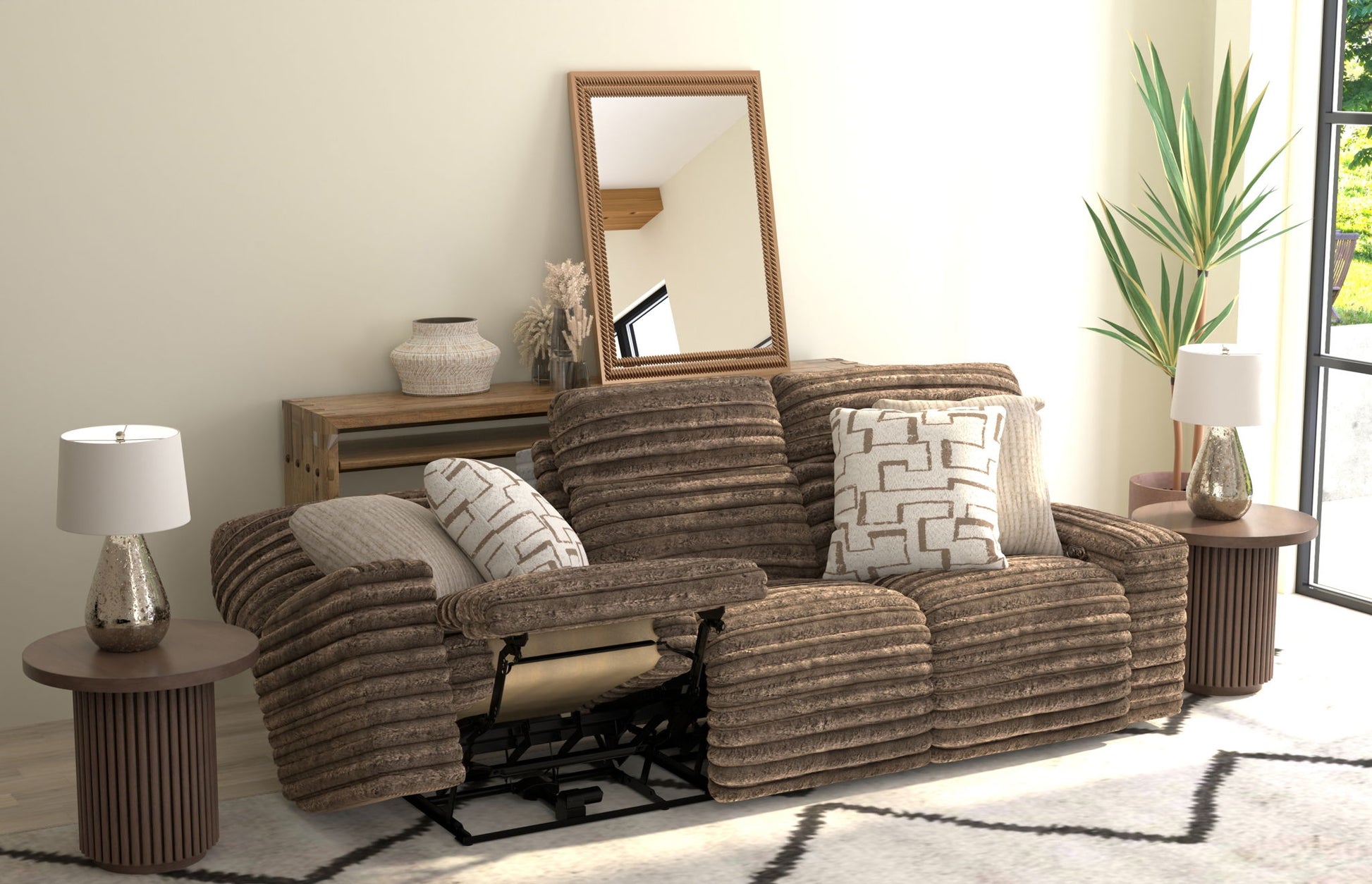 Lynx - Power Reclining Sofa With Zero Gravity - Hornell Furniture Outlet