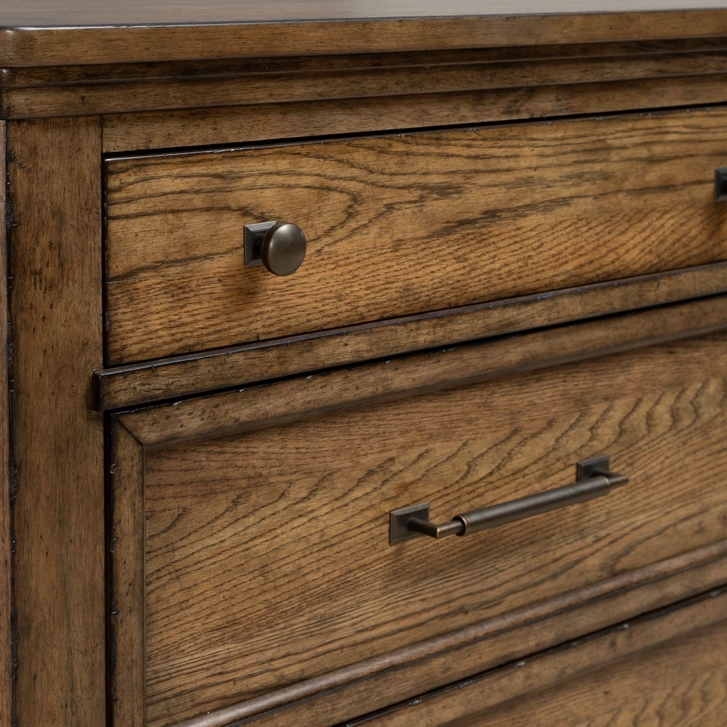 Carolina Park - 5 Drawer Chest - Brown - Hornell Furniture Outlet
