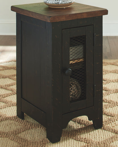 Valebeck - Black / Brown - Chair Side End Table - Hornell Furniture Outlet