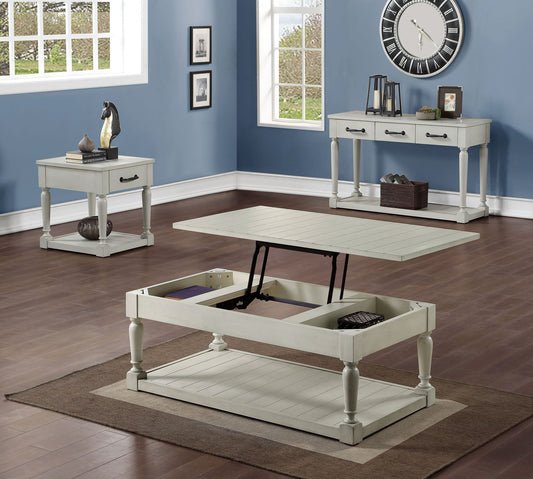 Hemmingway - 3 Piece Occasional Table Set - White - Hornell Furniture Outlet