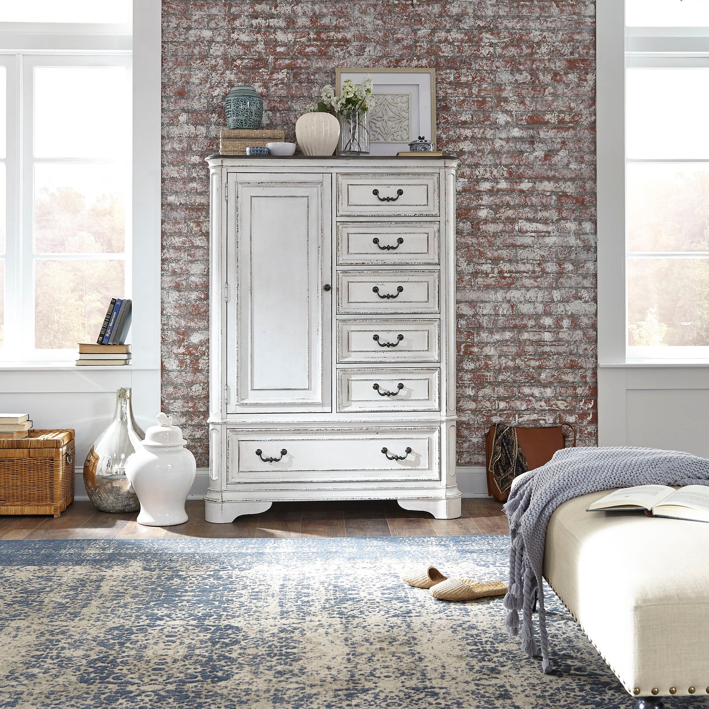 Magnolia Manor - Master Chest - White - Hornell Furniture Outlet