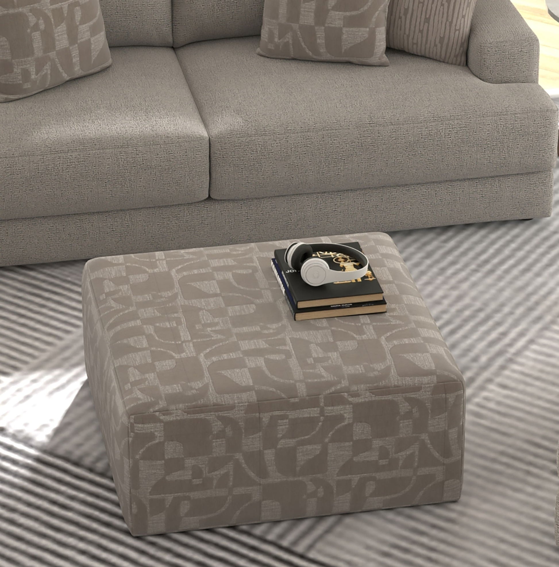 Zeke - Cocktail Ottoman - Hornell Furniture Outlet