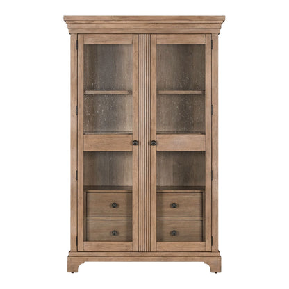 Haven Hills - Display Cabinet - Camel Beige - Hornell Furniture Outlet