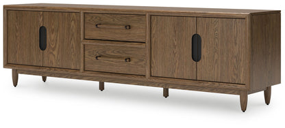 Roanhowe - Brown - Extra Large TV Stand - Hornell Furniture Outlet