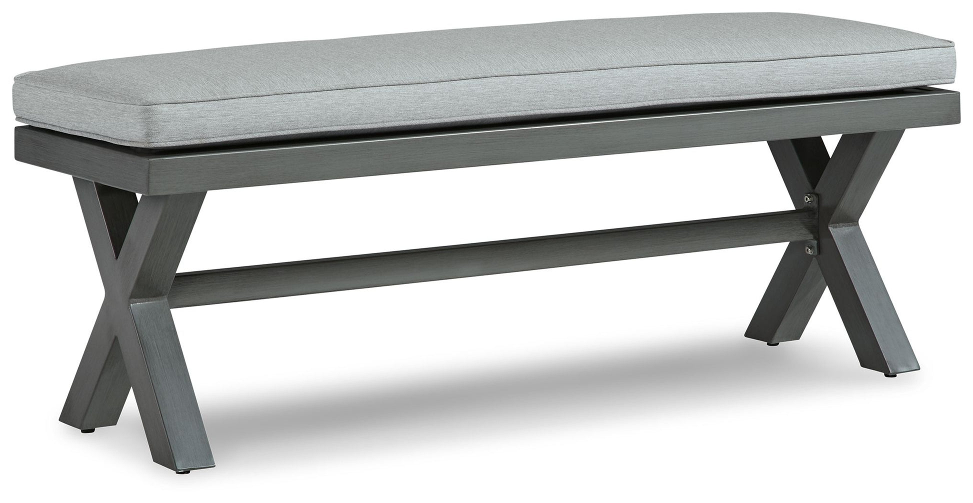 Elite Park - Gray - Bench With Cushion - Hornell Furniture Outlet