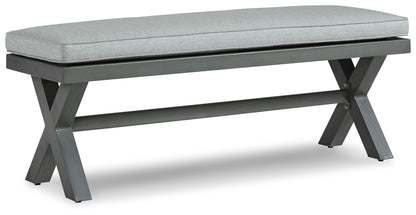 Elite Park - Gray - Bench With Cushion - Hornell Furniture Outlet
