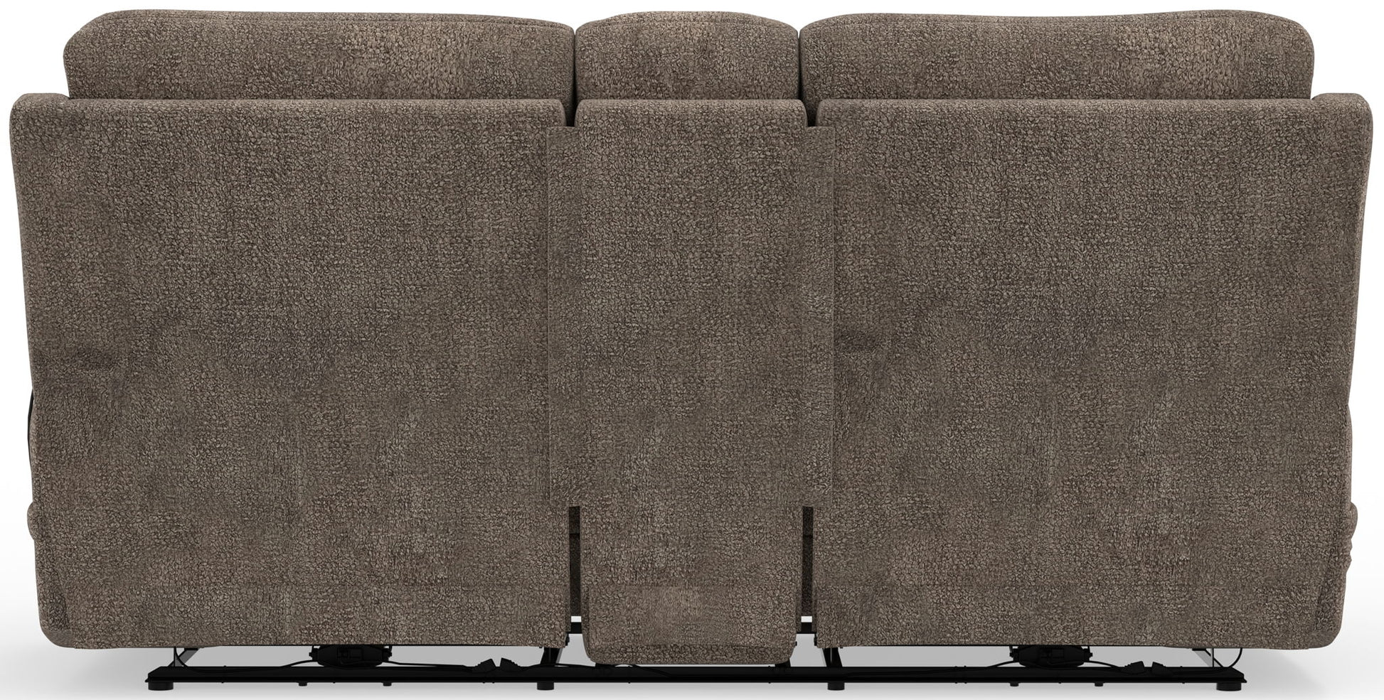 Joya - Power Zero Gravity Reclining Console Loveseat With Power Adjustable Headrest And CR3 Heat/Massage/Lumbar/ZG - Mushroom - Hornell Furniture Outlet