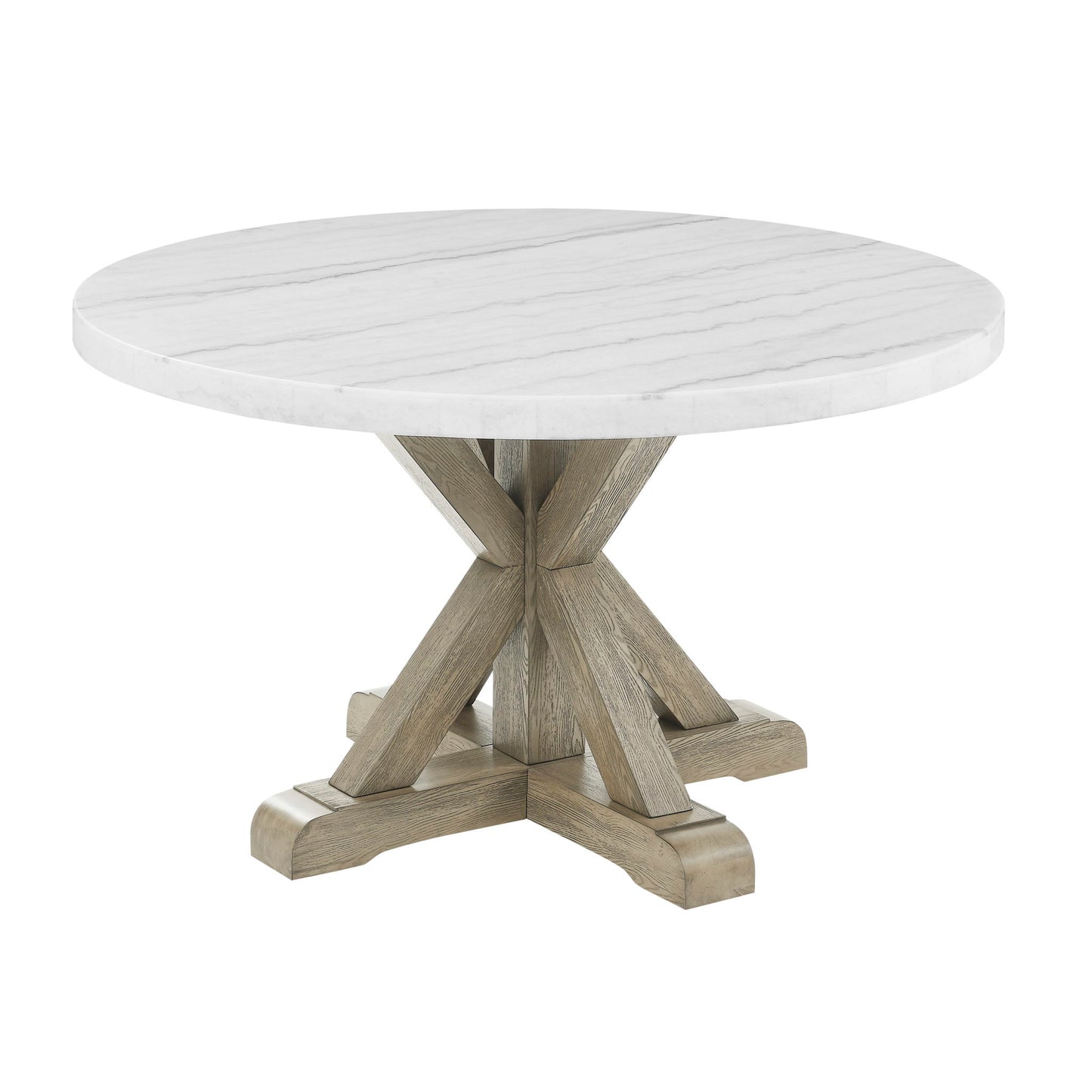 Carena - 5 Piece Dining Set (Round Table And 4 Chairs) - Dark Gray - Hornell Furniture Outlet