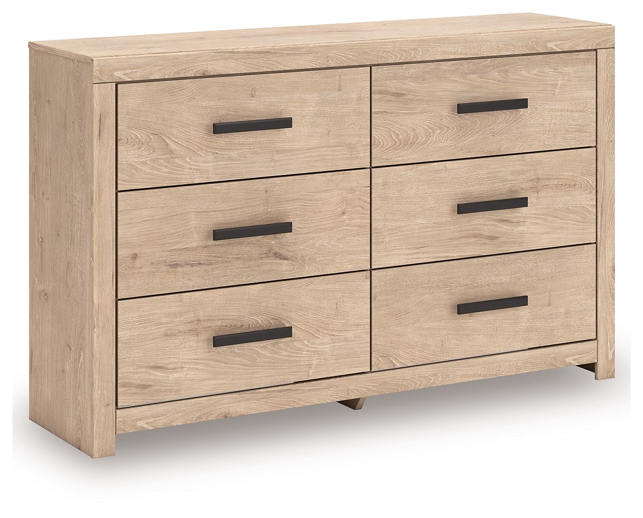 Sanginlane - Tan - Six Drawer Dresser - Hornell Furniture Outlet