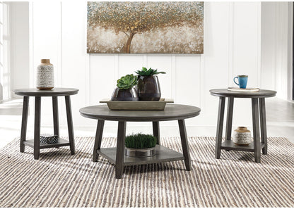 Caitbrook - Gray - Occasional Table Set (Set of 3) - Hornell Furniture Outlet