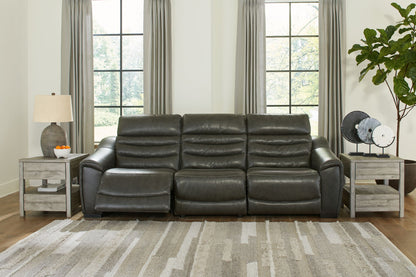 Center Line - Power Recliner Sectional - Hornell Furniture Outlet