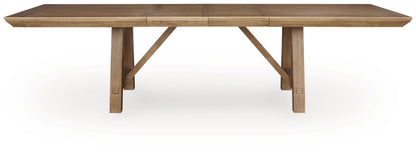 Ridgester - Rectangular Dining Room Extension Table - Light Brown - Hornell Furniture Outlet