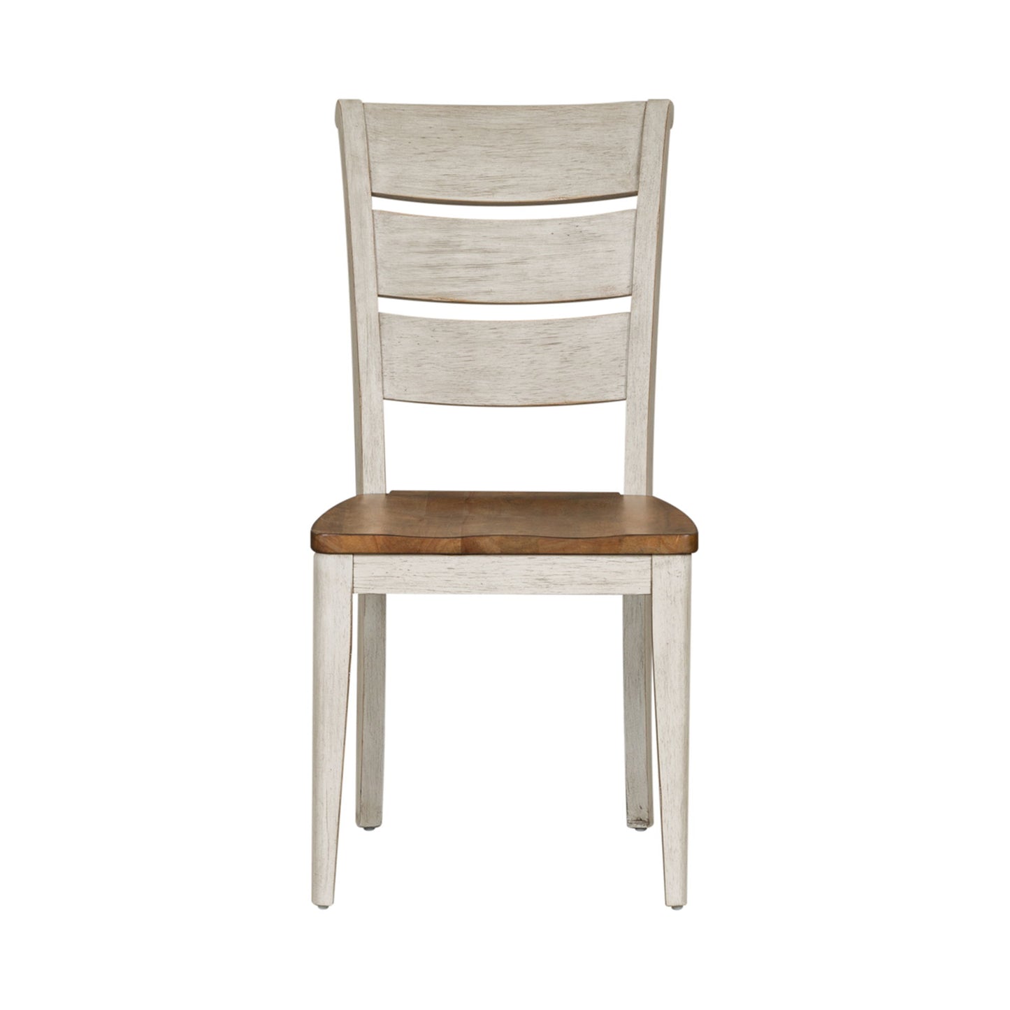 Farmhouse Reimagined - Ladder Back Side Chair - White - Hornell Furniture Outlet