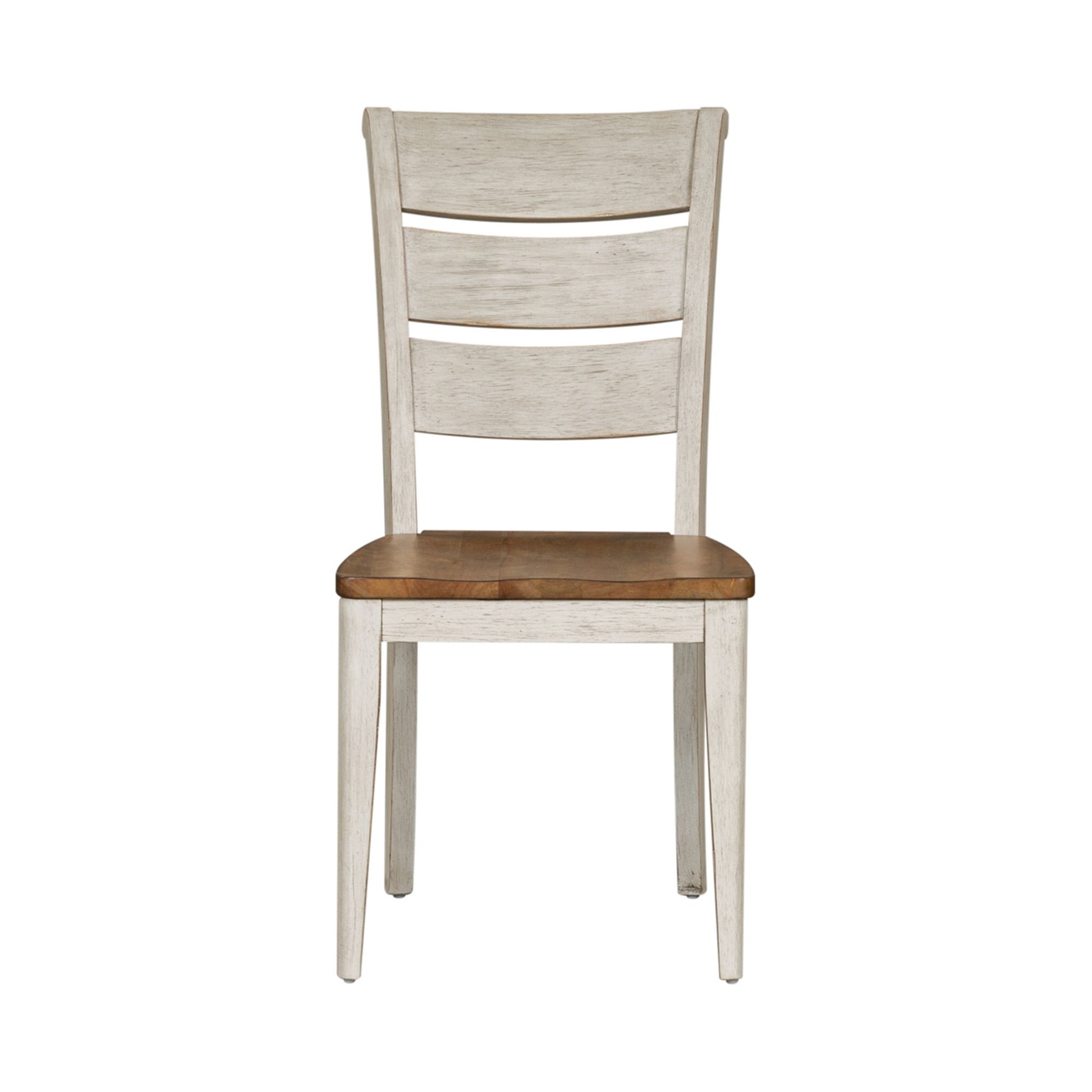 Farmhouse Reimagined - Ladder Back Side Chair - White - Hornell Furniture Outlet