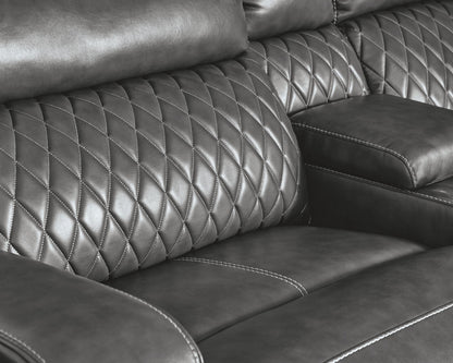 Samperstone - Power Reclining Sectional - Hornell Furniture Outlet