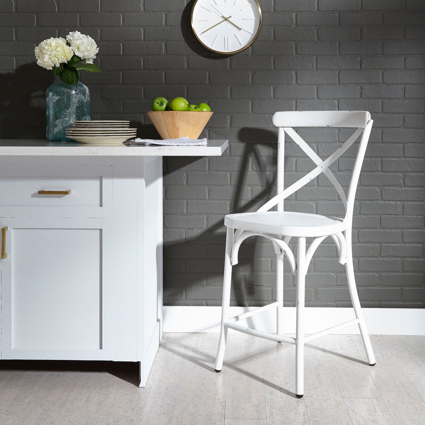 Vintage Series - X Back Counter Chair - Hornell Furniture Outlet
