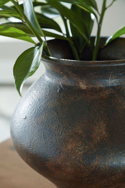 Laddlow - Vase - Antique Brown - Hornell Furniture Outlet