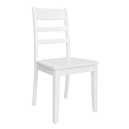 Landale - Ladderback Side Chair (RTA) - White - Hornell Furniture Outlet